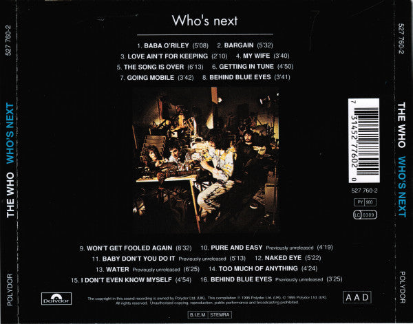 Who, The - Who's Next (CD Tweedehands)