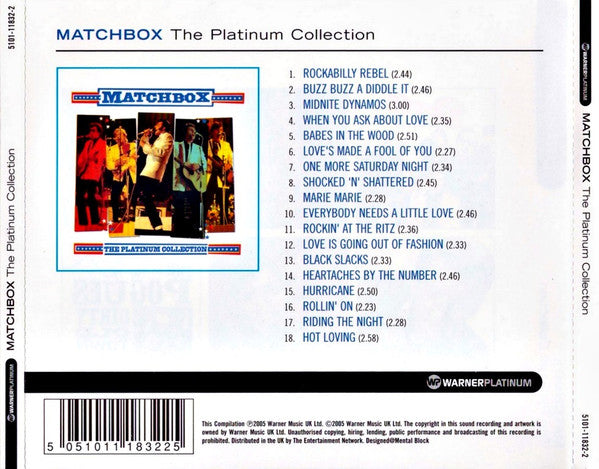 Matchbox (3) - The Platinum Collection (CD) - Discords.nl