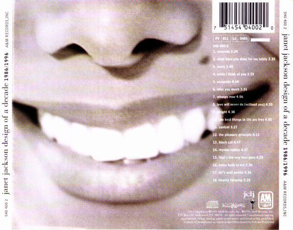 Janet Jackson - Design Of A Decade 1986/1996 (CD)