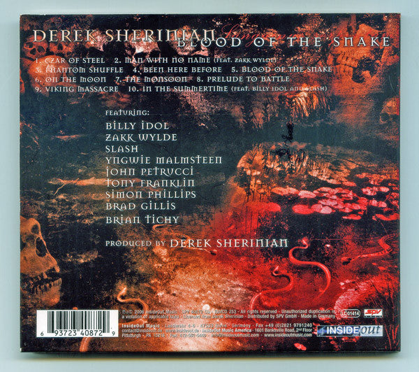Derek Sherinian - Blood Of The Snake (CD)
