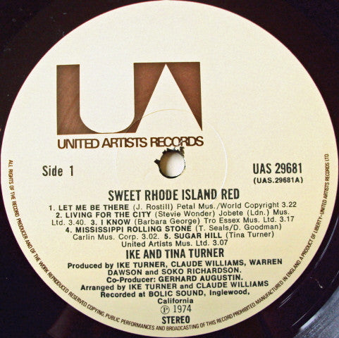 Ike & Tina Turner - Sweet Rhode Island Red (LP Tweedehands) - Discords.nl