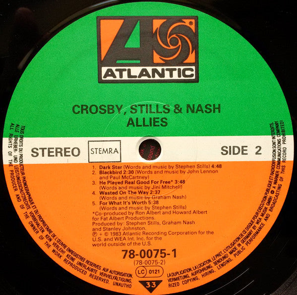 Crosby, Stills & Nash - Allies (LP Tweedehands)