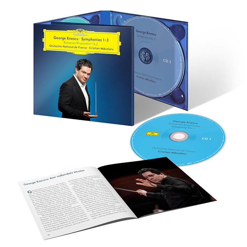 Cristian Macelaru Orchestre National De France - Enescu: symphonies nos. 1-3; 2 romanian rhapsodies (CD) - Discords.nl