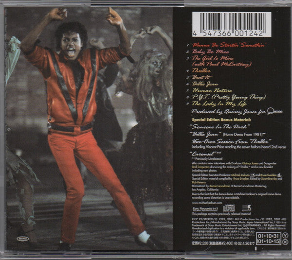 Michael Jackson - Thriller (CD Tweedehands)