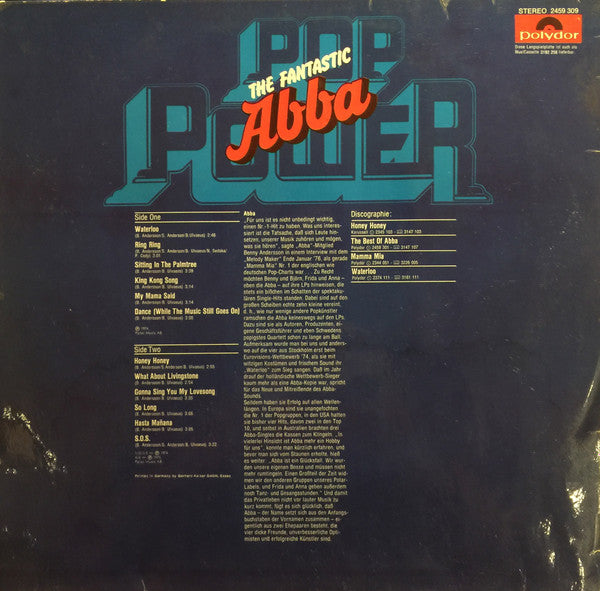ABBA - Pop Power (The Fantastic ABBA) (LP Tweedehands)