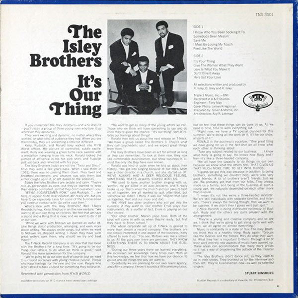 Isley Brothers, The - It's Our Thing (LP Tweedehands) - Discords.nl