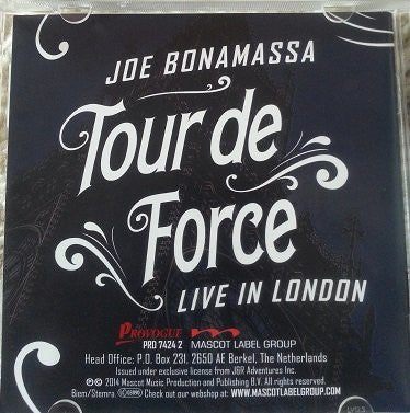 Joe Bonamassa - Tour De Force - Live In London - Shepherd's Bush Empire (CD) - Discords.nl