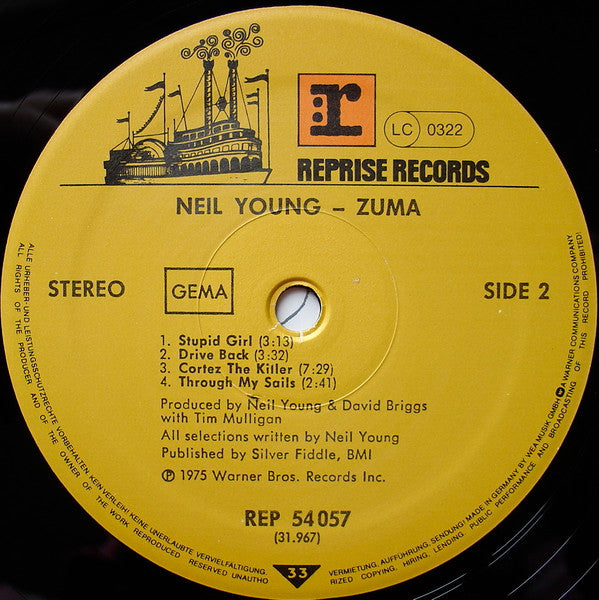 Neil Young & Crazy Horse - Zuma (LP Tweedehands)