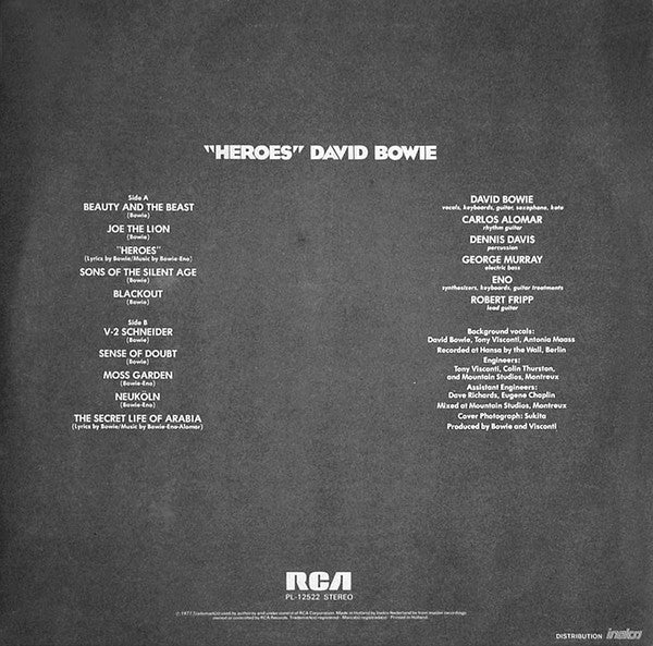 David Bowie - "Heroes" (LP Tweedehands)