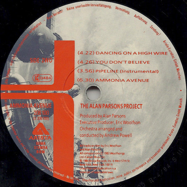 Alan Parsons Project, The - Ammonia Avenue (LP Tweedehands) - Discords.nl