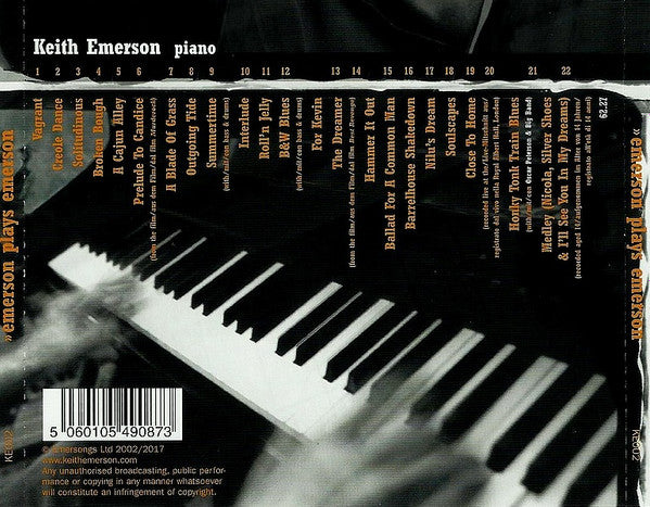 Keith Emerson - Emerson Plays Emerson (CD Tweedehands)