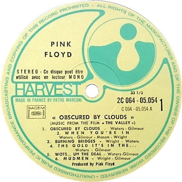 Pink Floyd - Obscured By Clouds (LP Tweedehands)