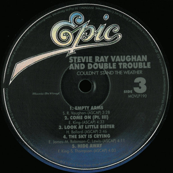 Stevie Ray Vaughan & Double Trouble - Couldn't Stand The Weather (LP)