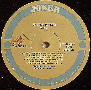 Charlie Parker - Charlie Parker Quartet, Quintet & Septet (Vol. 1) (LP Tweedehands) - Discords.nl