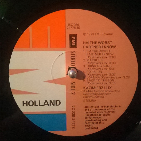 Kaz Lux - I'm The Worst Partner I Know (LP Tweedehands) - Discords.nl