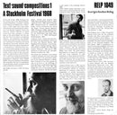 Åke Hodell, François Dufrêne, Bob Cobbing - Text-Sound Compositions 1: A Stockholm Festival 1968 (LP Tweedehands) - Discords.nl