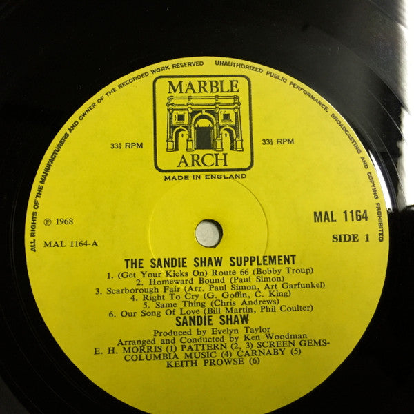 Sandie Shaw - The Sandie Shaw Supplement (LP Tweedehands)