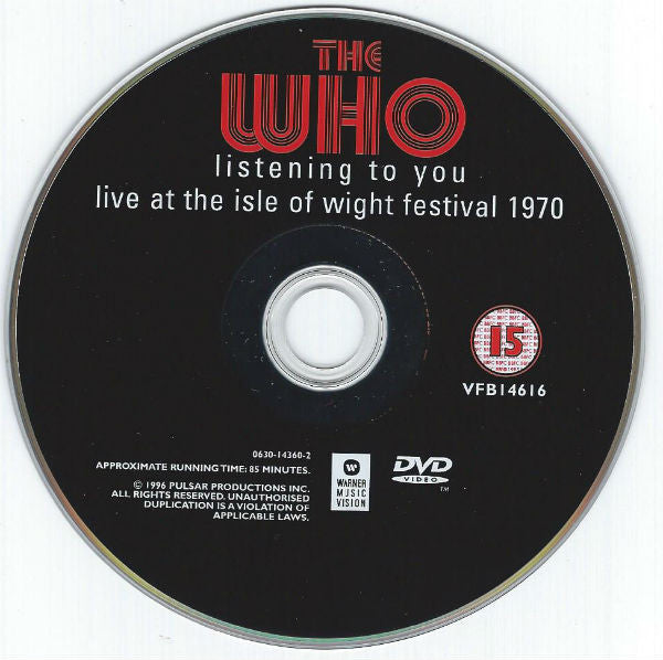 Who, The - Listening To You (Live At The Isle Of Wight Festival) (DVD Tweedehands)