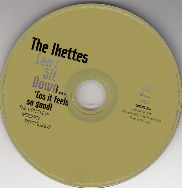 Ikettes, The - Can't Sit Down... 'Cos It Feels So Good: The Complete Modern Recordings (CD Tweedehands)