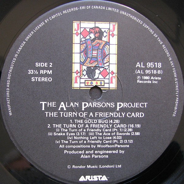 Alan Parsons Project, The - The Turn Of A Friendly Card (LP Tweedehands)