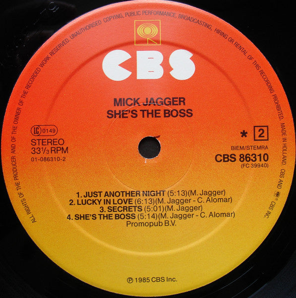 Mick Jagger - She's The Boss (LP Tweedehands)