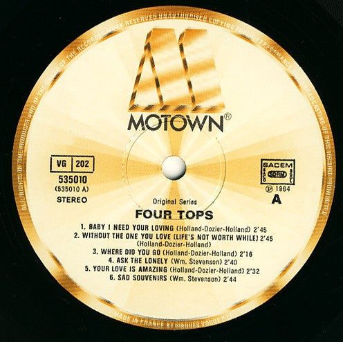 Four Tops - Four Tops (LP Tweedehands) - Discords.nl