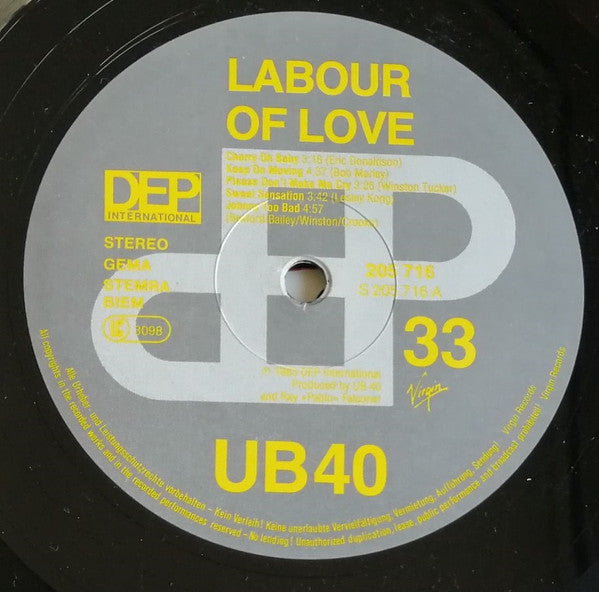UB40 - Labour Of Love (LP Tweedehands)