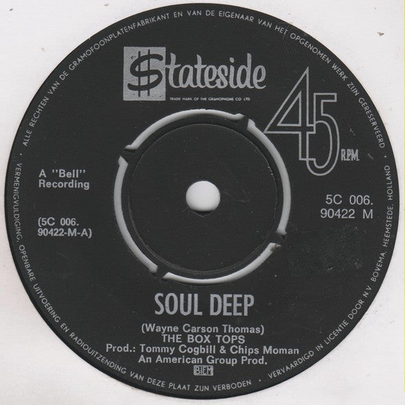 Box Tops - Soul Deep (7-inch Tweedehands)