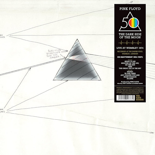 Pink Floyd - The dark side of the moon: live at wembley 1974 (LP) - Discords.nl