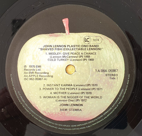 John Lennon & Plastic Ono Band, The - Shaved Fish (LP Tweedehands) - Discords.nl