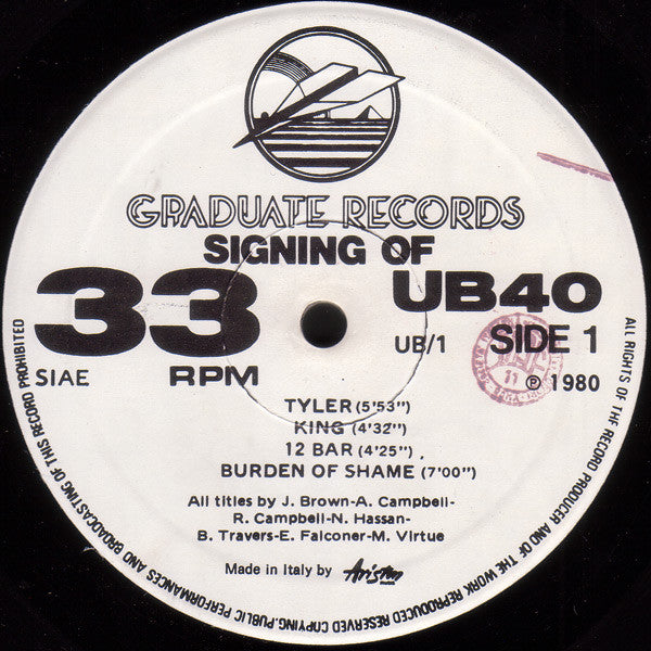 UB40 - Signing Off (LP Tweedehands) - Discords.nl