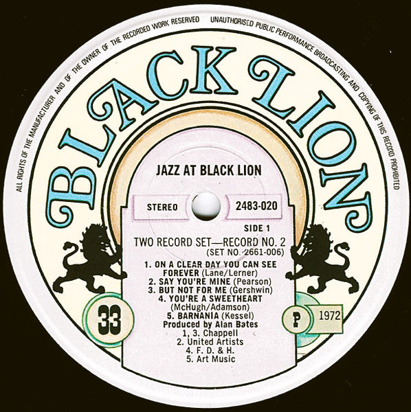 Various - Jazz At Black Lion (LP Tweedehands)