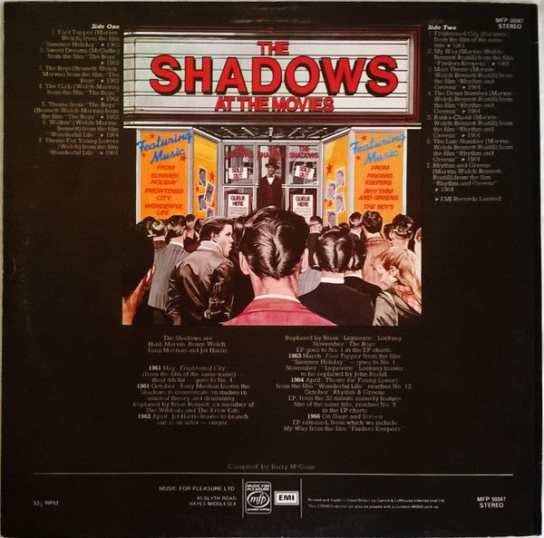 Shadows, The - The Shadows At The Movies (LP Tweedehands) - Discords.nl