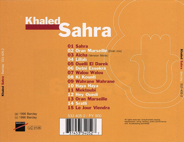 Khaled - Sahra (CD Tweedehands) - Discords.nl