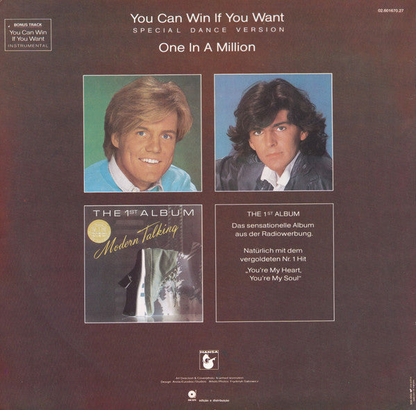 Modern Talking - You Can Win If You Want (Special Dance Version) (12" Tweedehands)