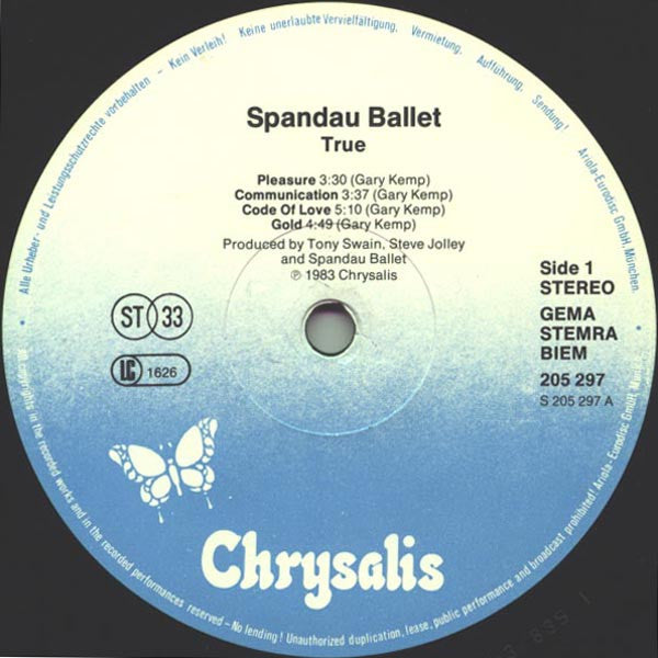 Spandau Ballet - True (LP Tweedehands)