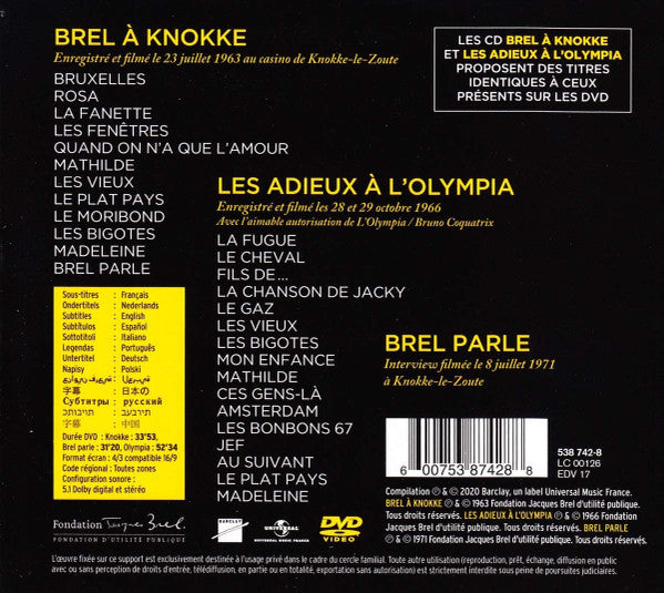 Jacques Brel - En Concert (CD Tweedehands)