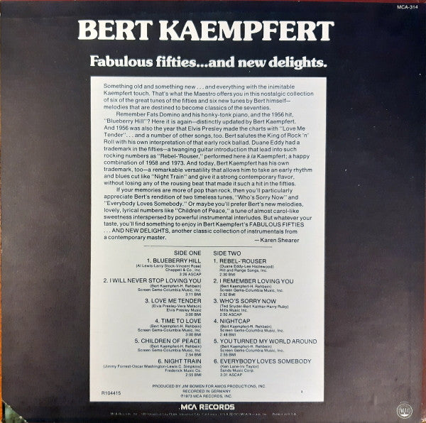 Bert Kaempfert - Fabulous Fifties...And New Delights (LP Tweedehands) - Discords.nl