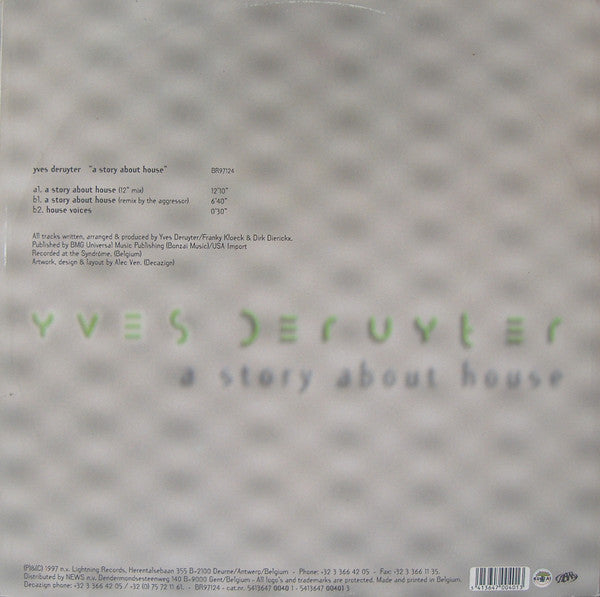 Yves Deruyter - A Story About House (12" Tweedehands)