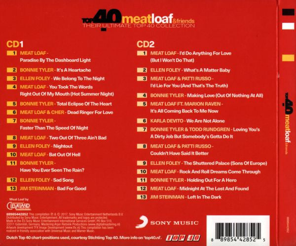 Various - Meatloaf & Friends - Their Ultimate Top 40 Collection (CD)