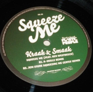 Kraak & Smaak Featuring Ben Westbeech - Squeeze Me (A Skillz / Jem Stone / Lack Of Afro Remixes) (12" Tweedehands)