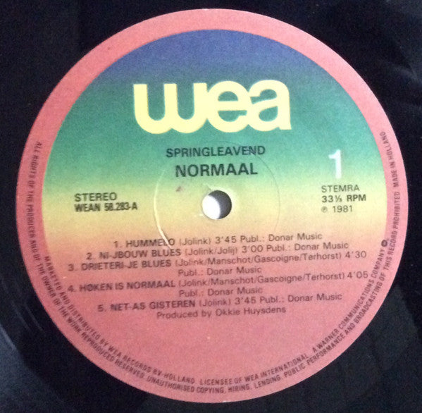 Normaal - Springlèavend (LP Tweedehands)