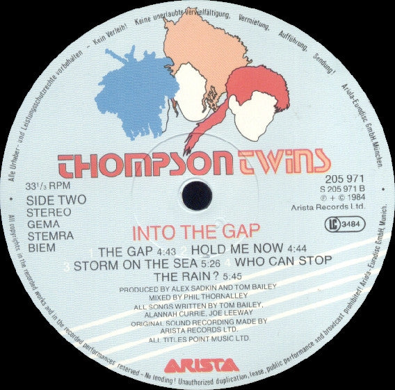 Thompson Twins - Into The Gap (LP Tweedehands) - Discords.nl