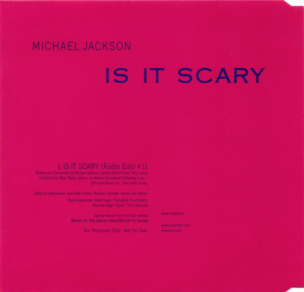 Michael Jackson - Is It Scary (CD Tweedehands) - Discords.nl