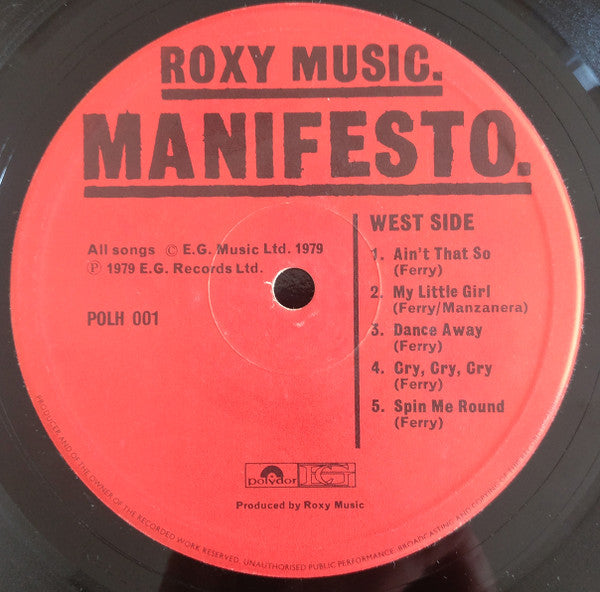 Roxy Music - Manifesto (LP Tweedehands)