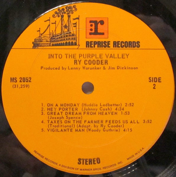 Ry Cooder - Into The Purple Valley (LP Tweedehands)