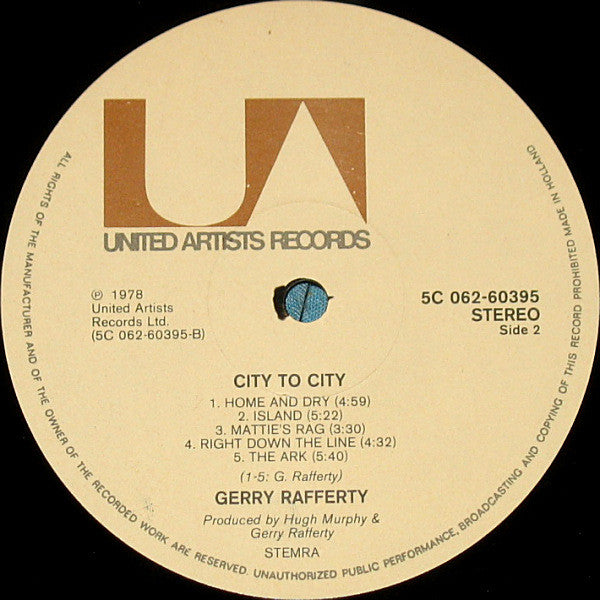 Gerry Rafferty - City To City (LP Tweedehands)