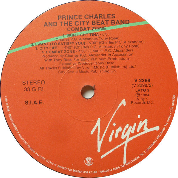 Prince Charles And The City Beat Band - Combat Zone (LP Tweedehands)