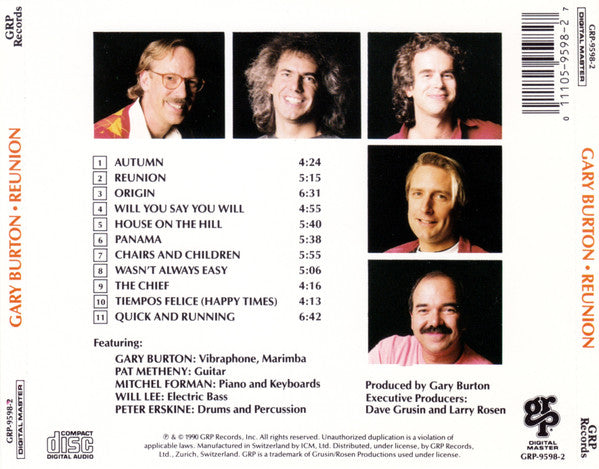 Gary Burton - Reunion (CD Tweedehands)