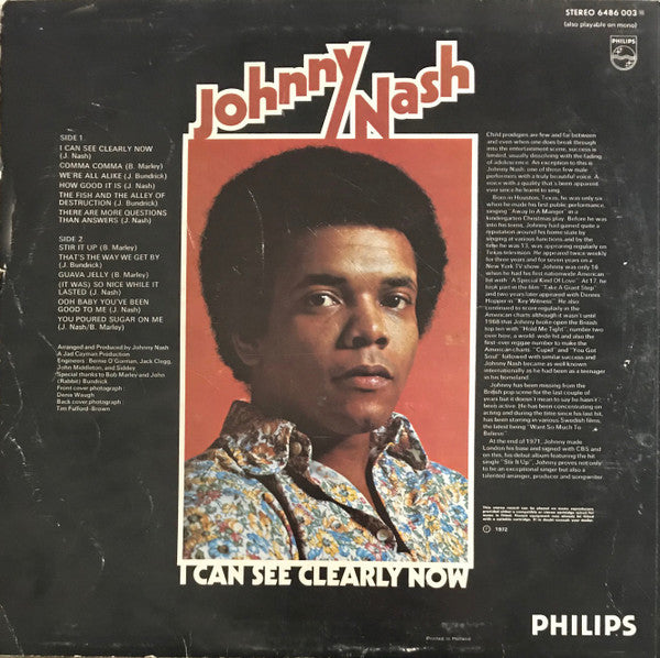 Johnny Nash - I Can See Clearly Now (LP Tweedehands) - Discords.nl